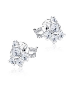 Beautiful Designed with CZ Stone Silver Ear Stud STS-5138